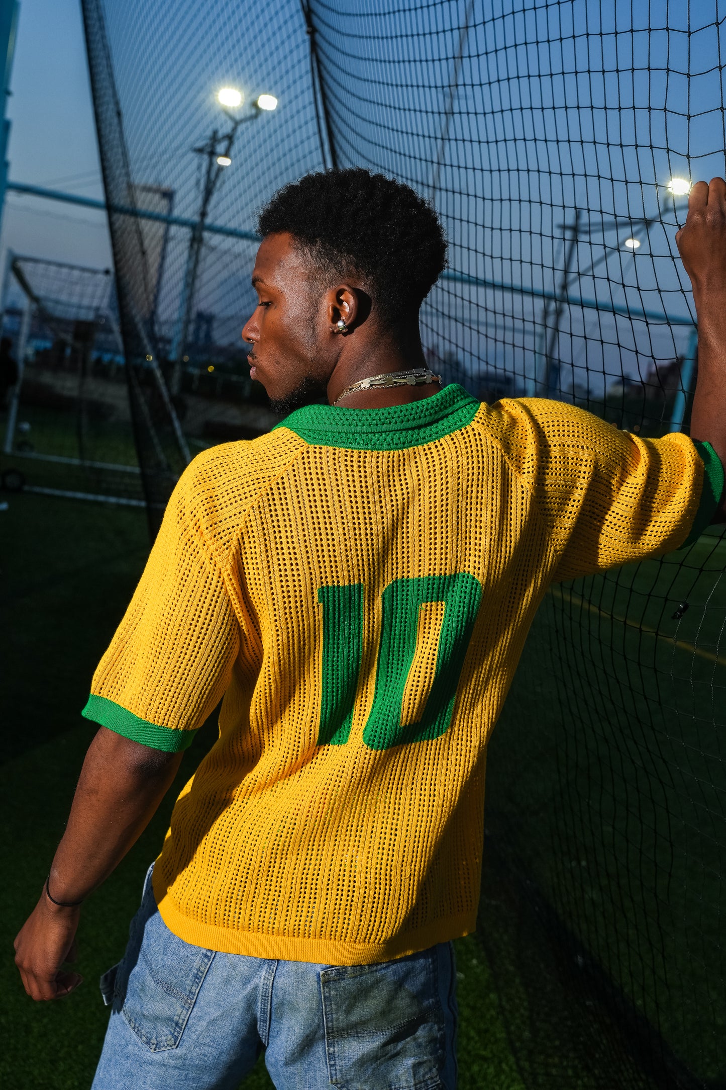 Brazil Knitted Soccer Jersey - Samba Dourado