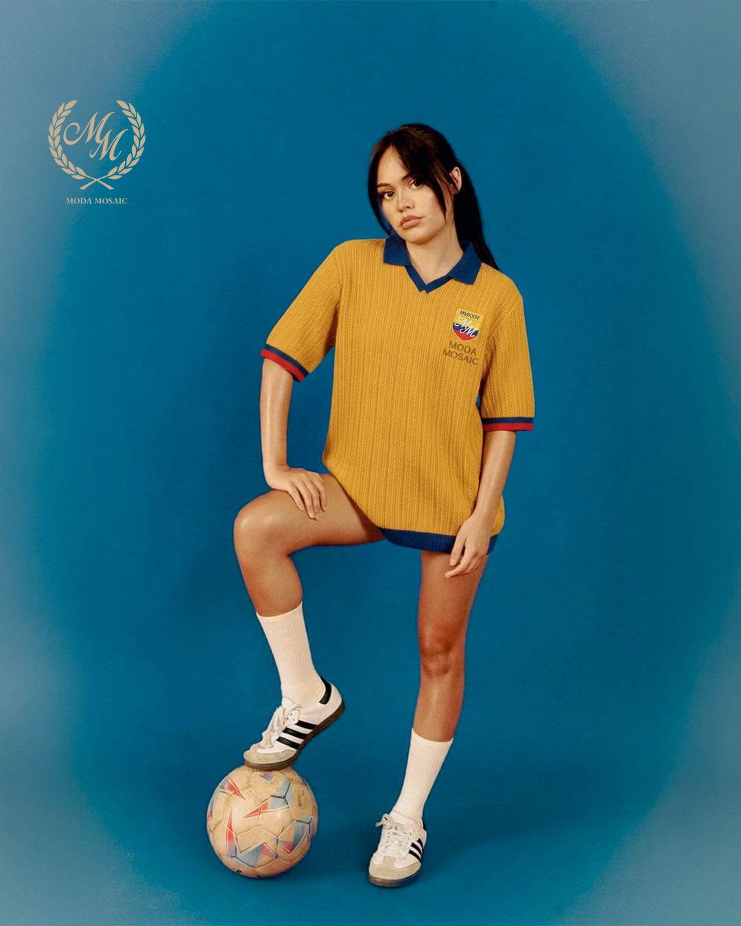 Colombia Knitted Soccer Jersey - Azul 93