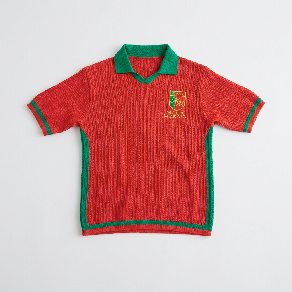 Portugal Knitted Soccer Jersey - Saudade